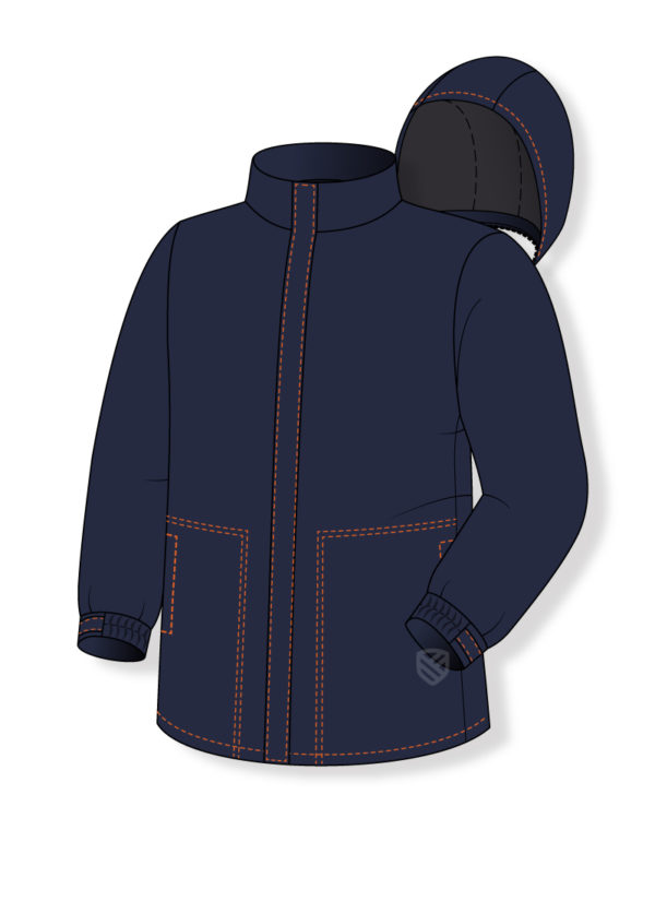 Padded and flame retardant sweatshirt for welders