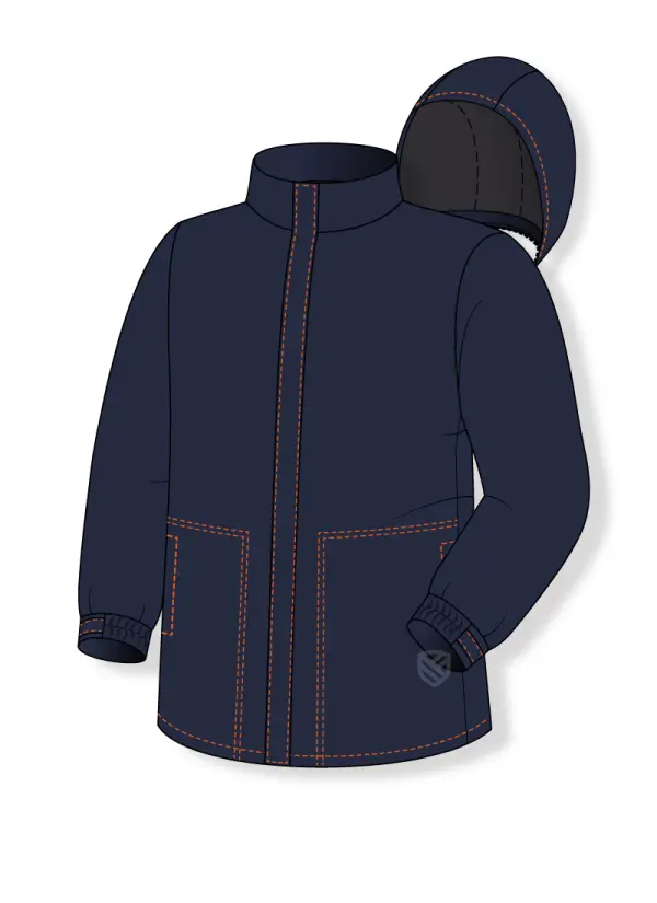 Padded and flame retardant sweatshirt for welders