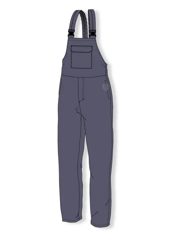 Flame retardant bib and brace trousers for welders