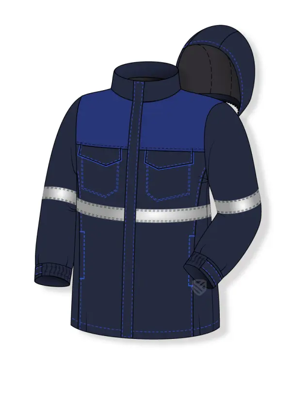 Jacket protecting against electric arc