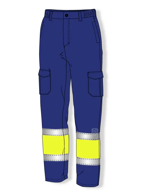 Trousers protecting against electric arc