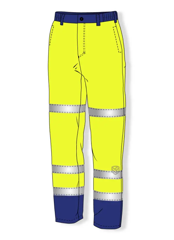 Acid resistant padded trousers