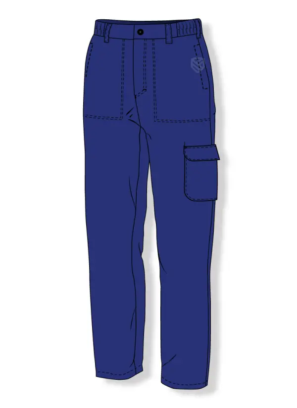 Padded flame retardant trousers for welders