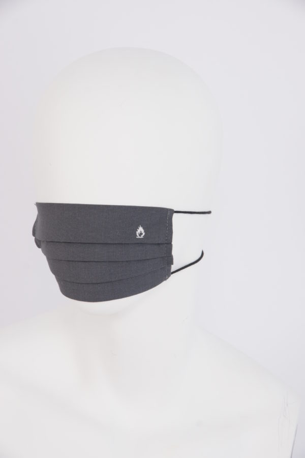 Single-layers flame retardant reusable mask