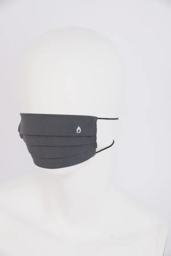 Single-layers flame retardant reusable mask