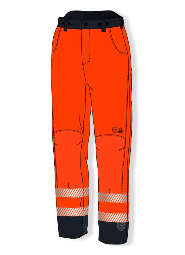 Trousers protecting against cuts