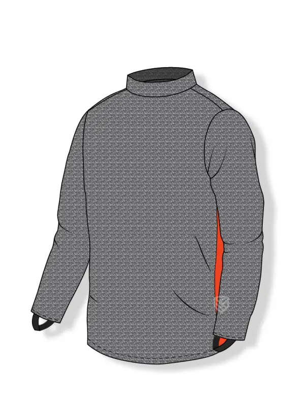 Sweatshirt protecting against cuts