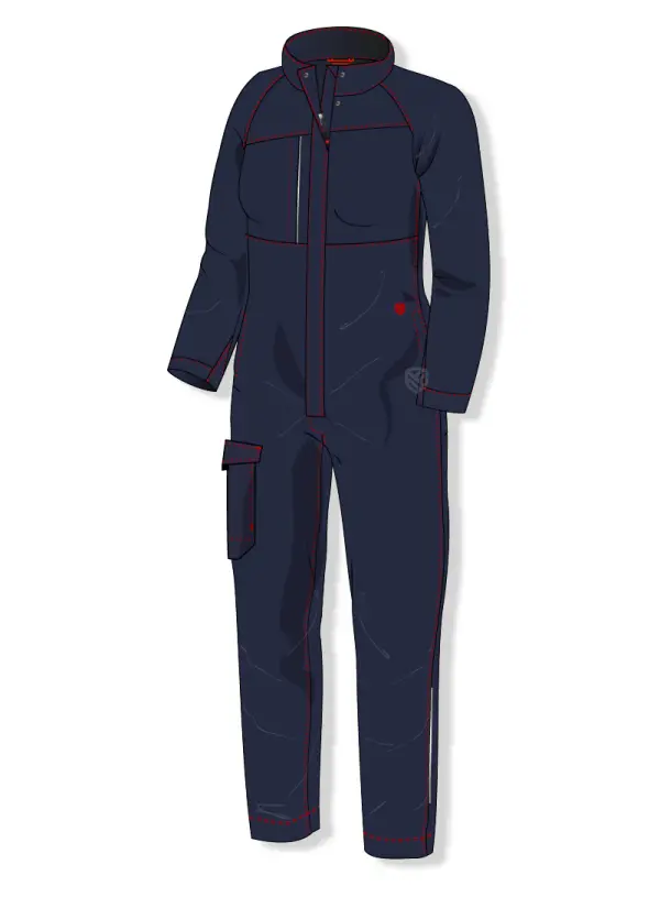 Women's suit to protect against electric arcing