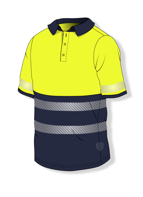 Polo shirt with 50+ UV protection