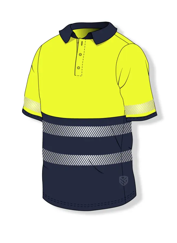 Polo shirt with 50+ UV protection