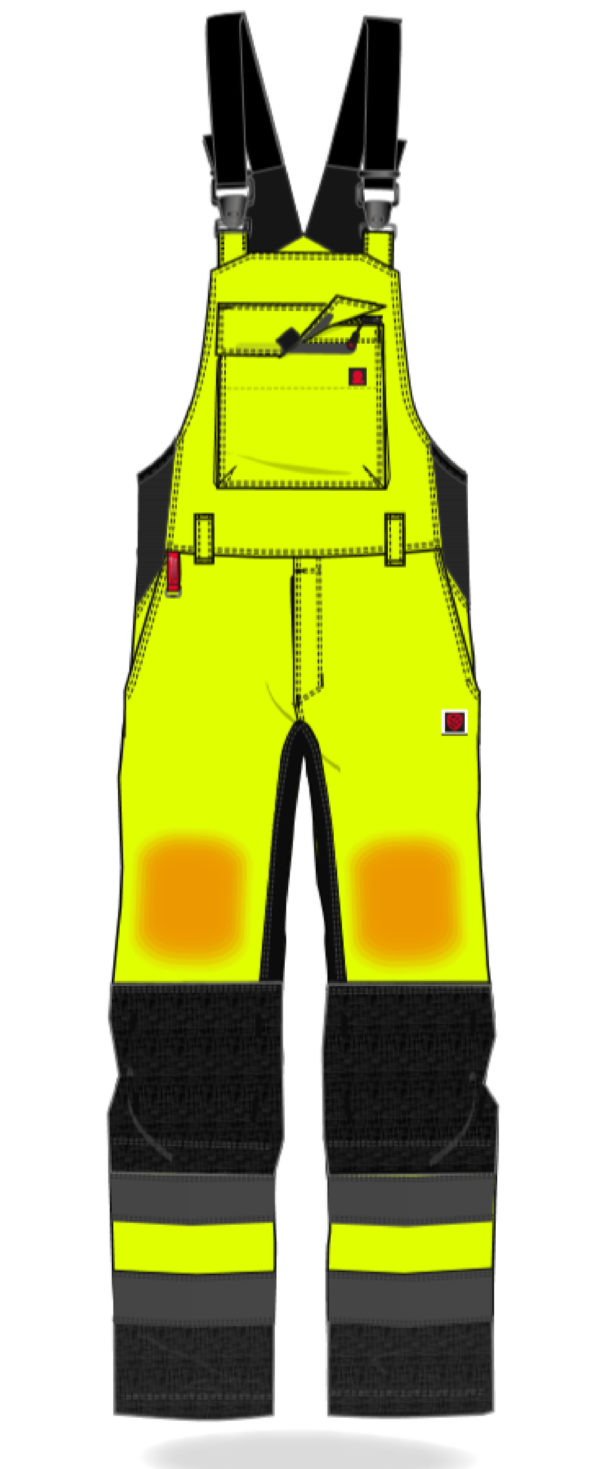 Multi-protective bib & brace trousers