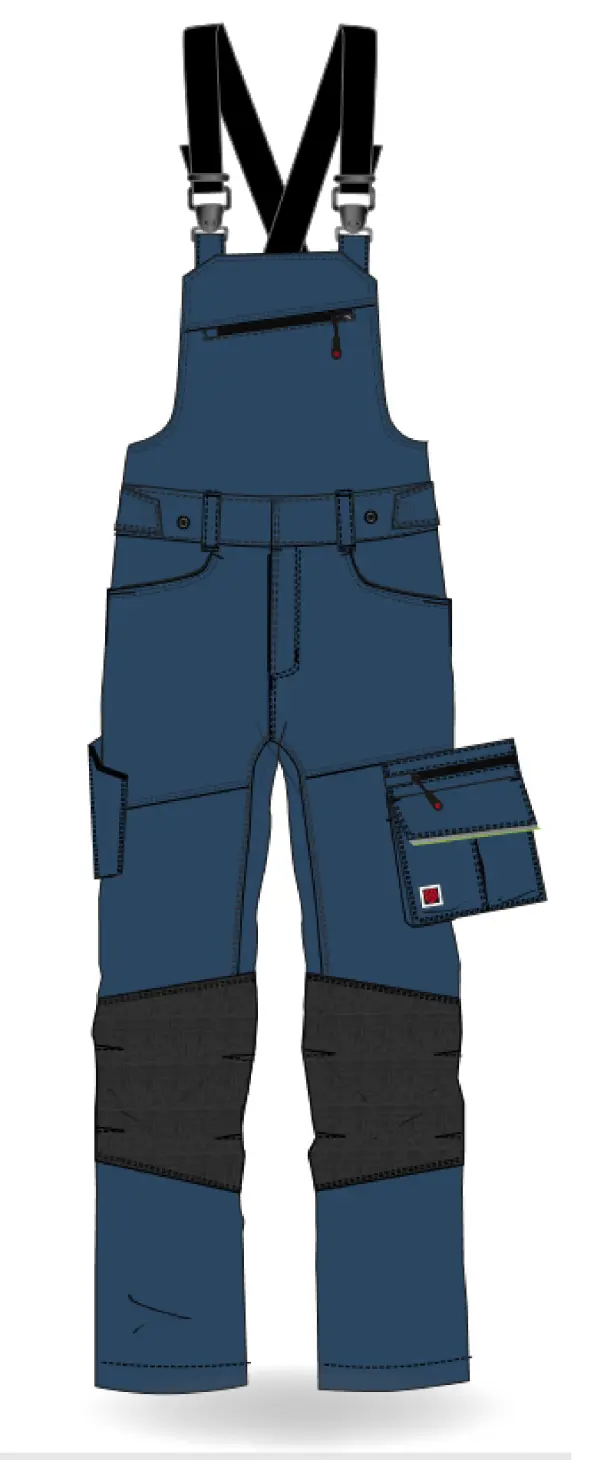 Men's bib and brace trousers ProEco