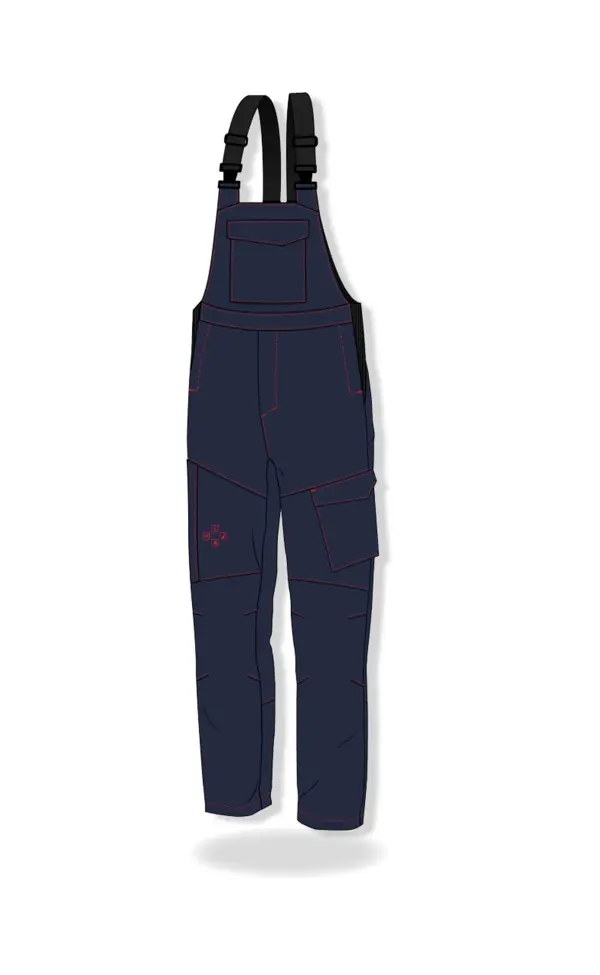Protective bib and brace trousers