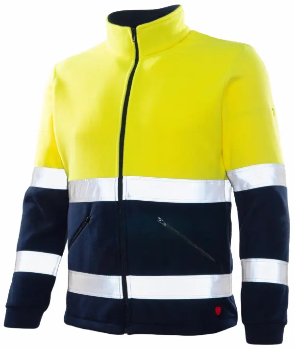 High visibility polar fleece sweatshirt